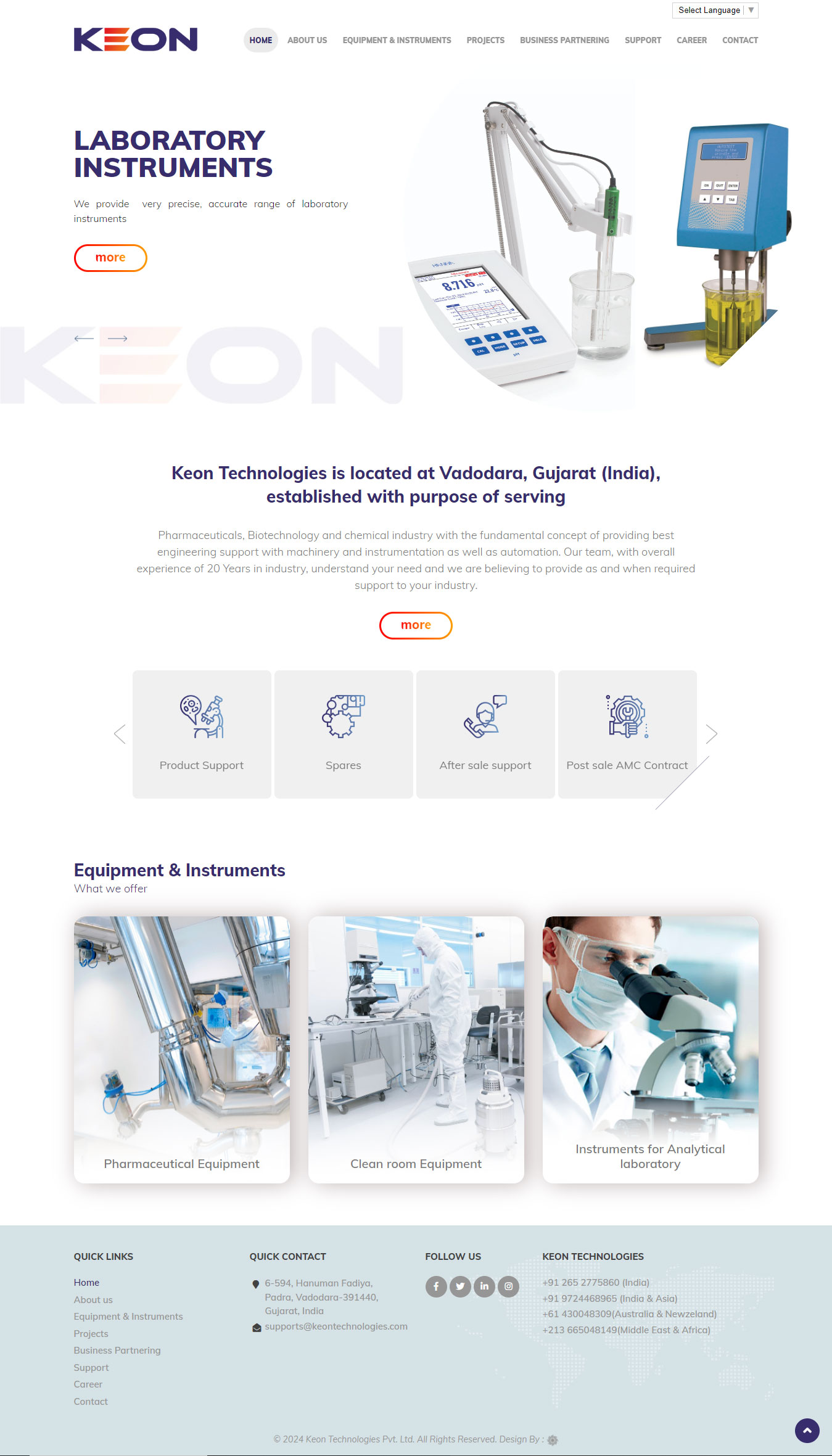 Keon Website Design