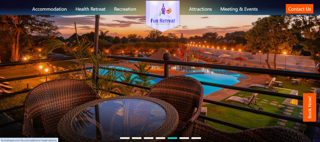 Fun Retreat Hotel & Resort Website design & Development