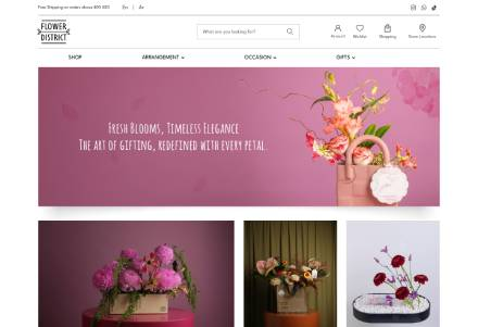 Flower Dristrict Ecommerce website design dubai