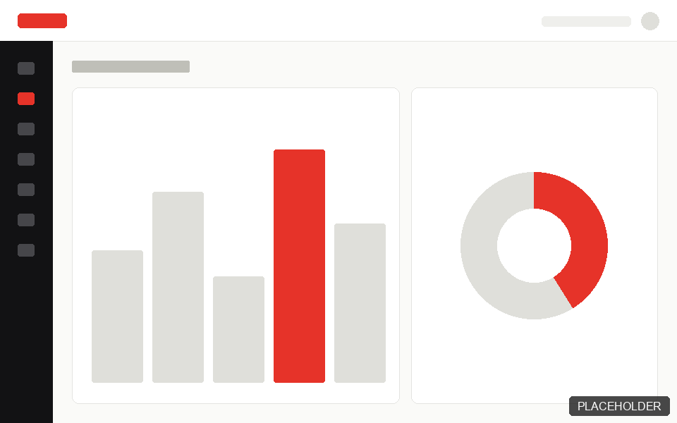 Placeholder wireframe of department-wise analytics
